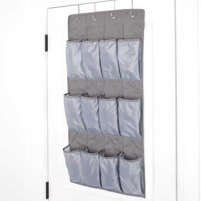 Lakeside Door Hanging 12-Pocket Organizer with Top Hooks - 5 Pieces