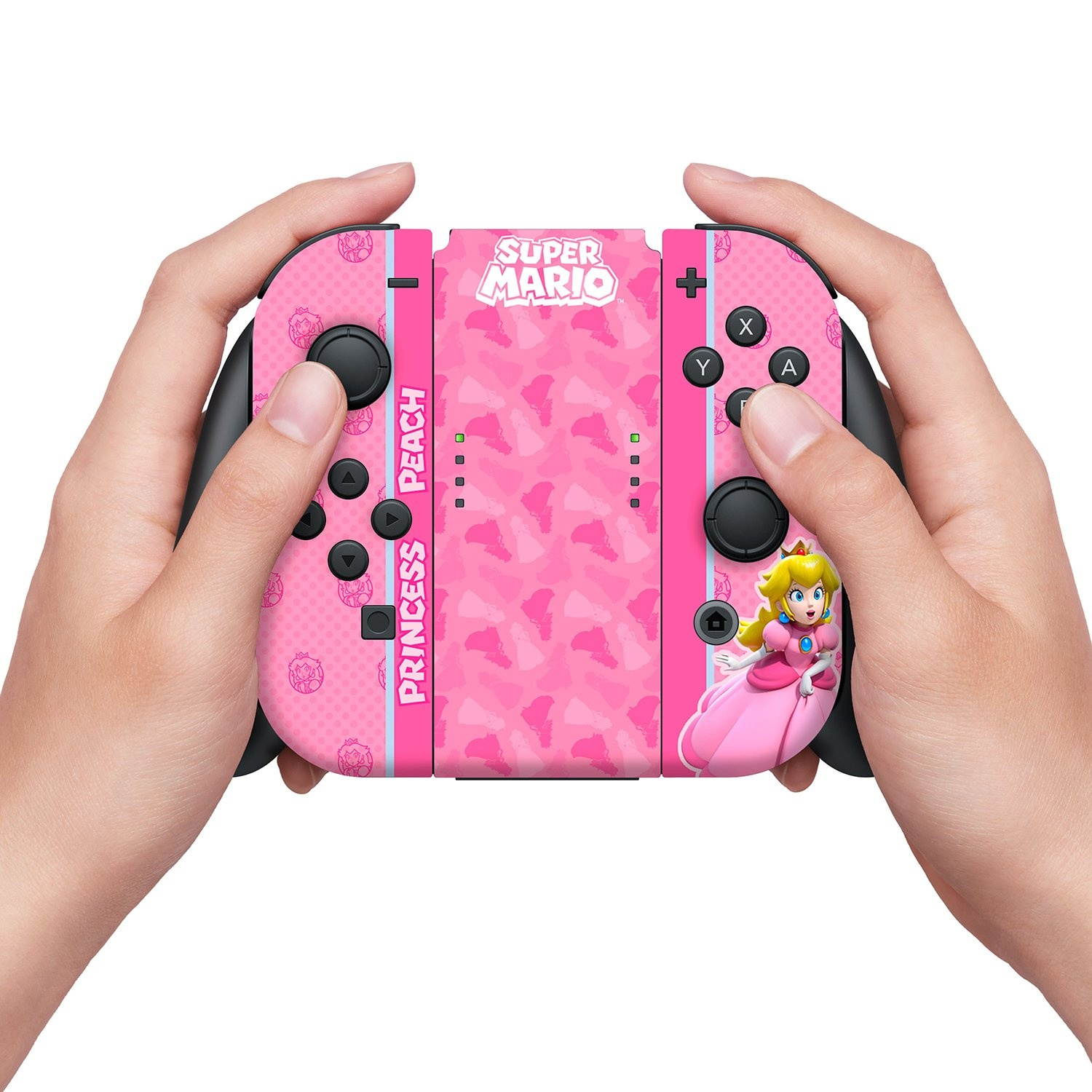 Controller Gear Nintendo Switch Skin & Screen Protector Set, Officially Licensed By Nintendo - Super Mario "Princess Peach" - Nintendo Switch