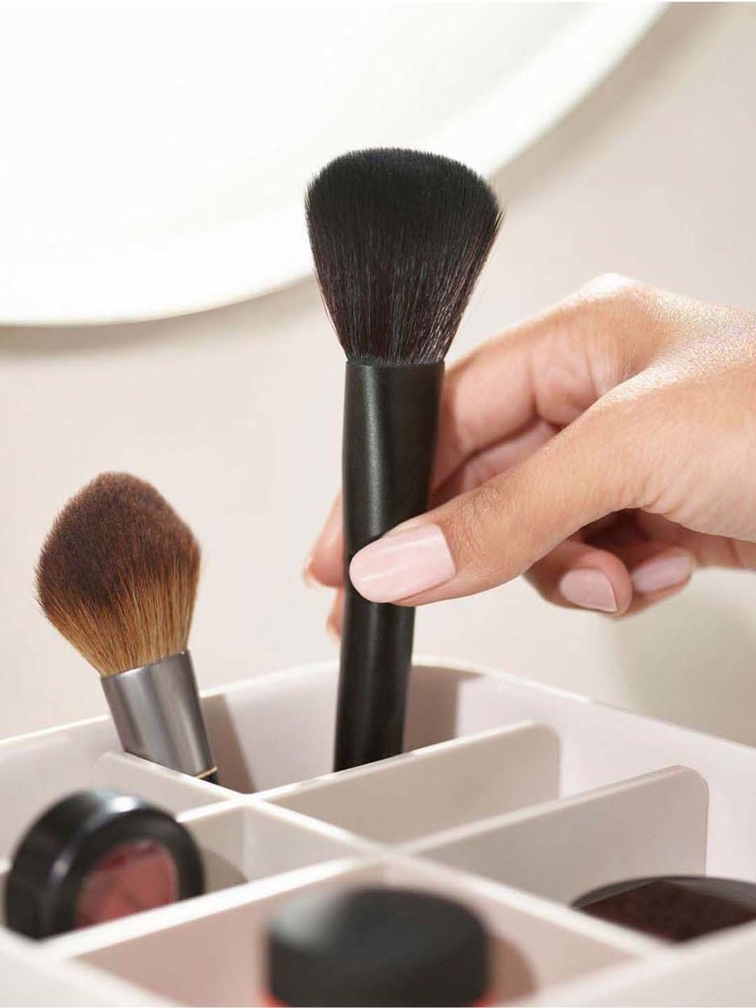 Pure Home and Living Beige MDF Solid Storage Boxes