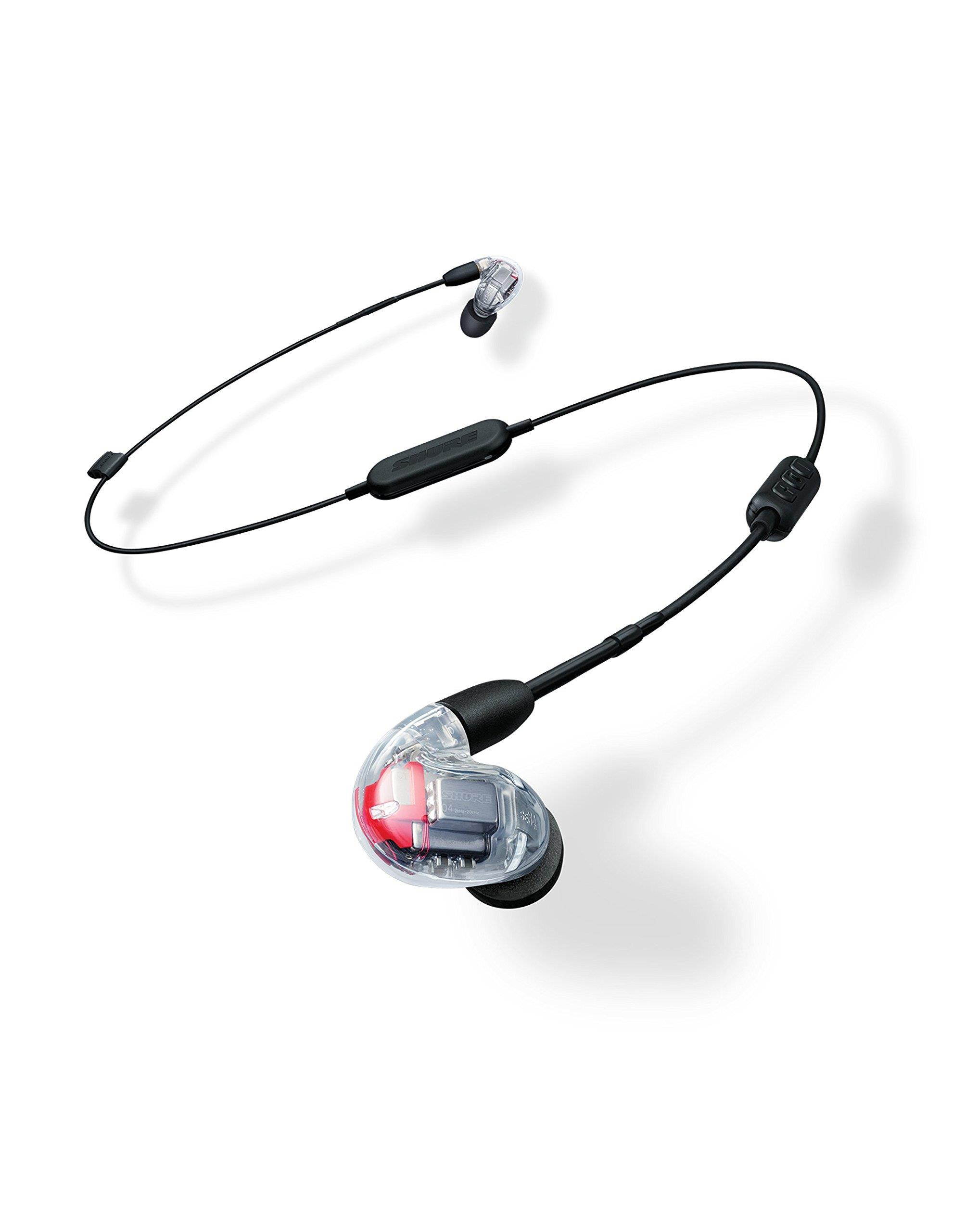 Shure SE846 Sound Isolating Earphones with Bluetooth, Remote & Mic Cables, Clear