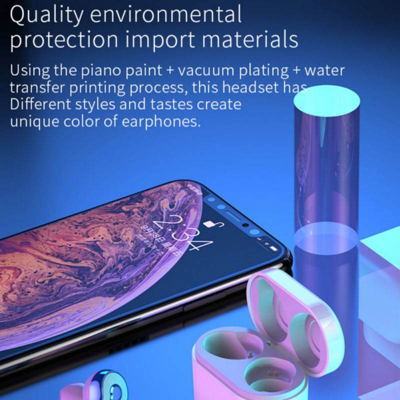 Ochine In-ear Headphone For Bluetooth 5.0, Noise-Cancellation True Wireless Stereo Earbuds TWS Sports Earphone Headset Accessories