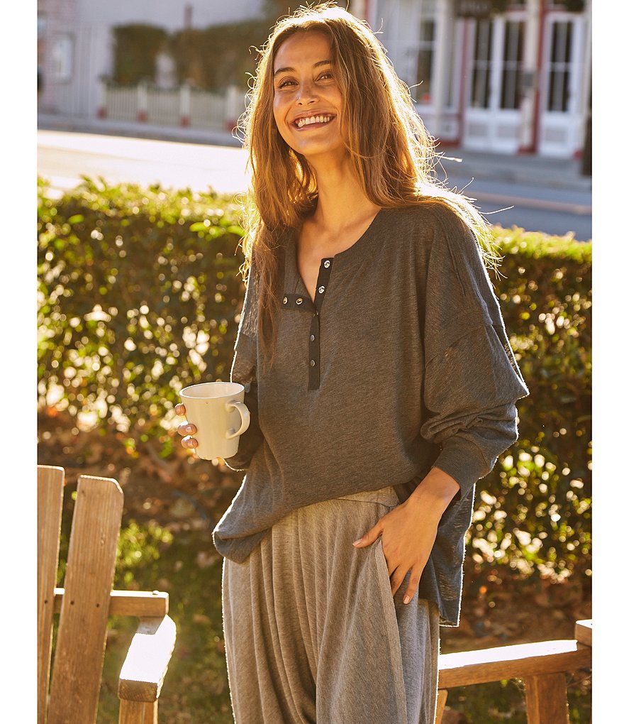 Marc New York Short Sleeve Tie-Dye Jewel Neck Tee