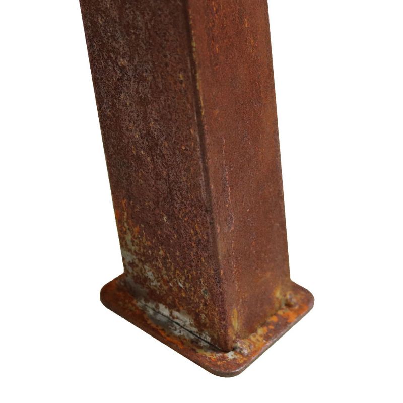 Sunnydaze Outdoor Camping or Backyard Portable Round Cast Iron Rustic Fire Pit Bowl with Handles - 24" - Oxidized Rust