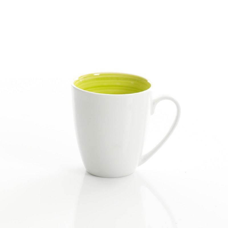 Gibson Home Crenshaw 12 Piece Ceramic Dinnerware Set in Assorted Colors