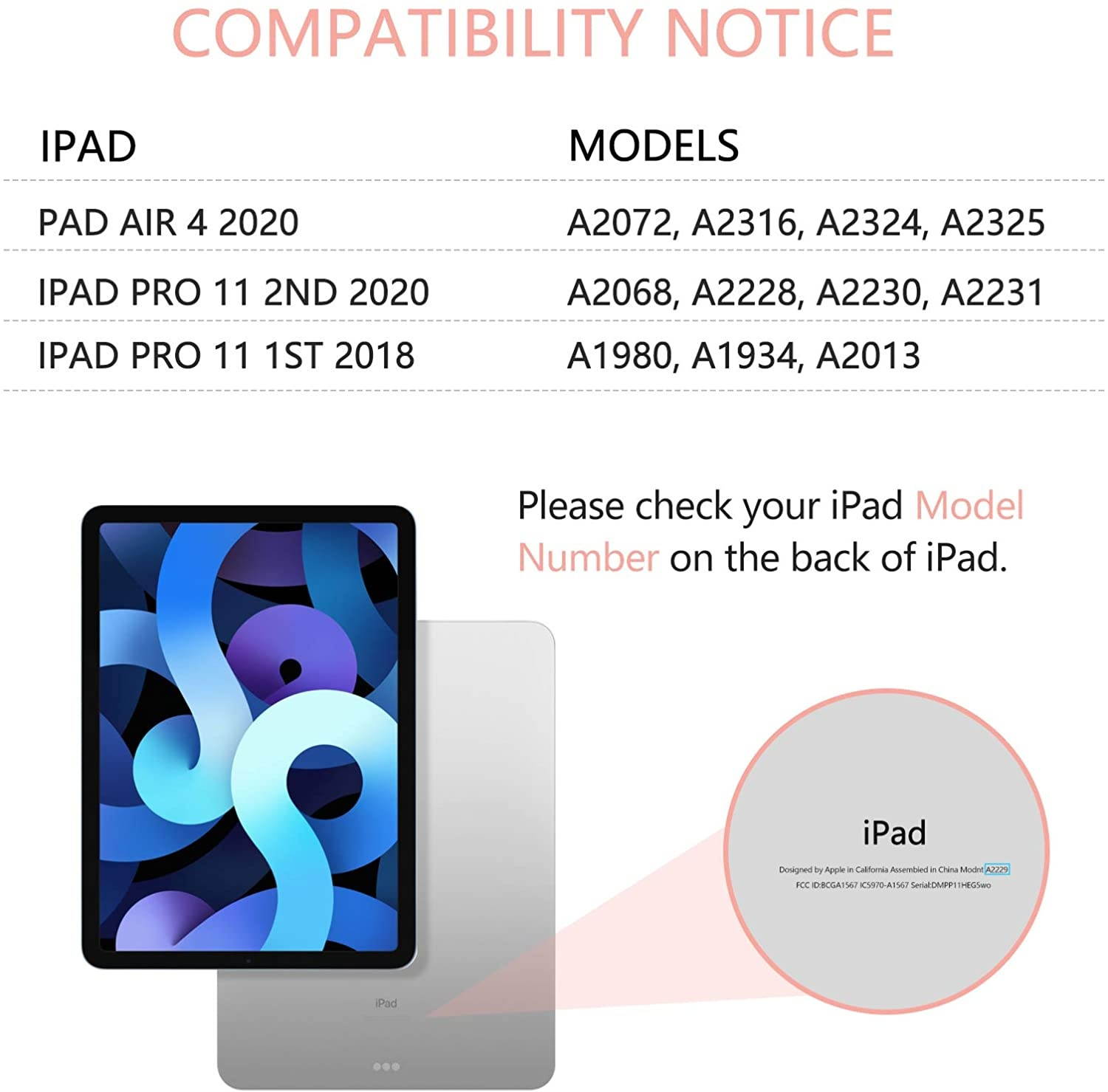 iPad Air 4th Generation Case with Keyboard (10.9 inch 2020) iPad Pro 11 Case 2020 with Keyboard- 7 Color Backlight- 360&deg Rotatable- Touchpad Keyboard Case for iPad Air 4 Gen/iPad Pro 11(Rose Gold)