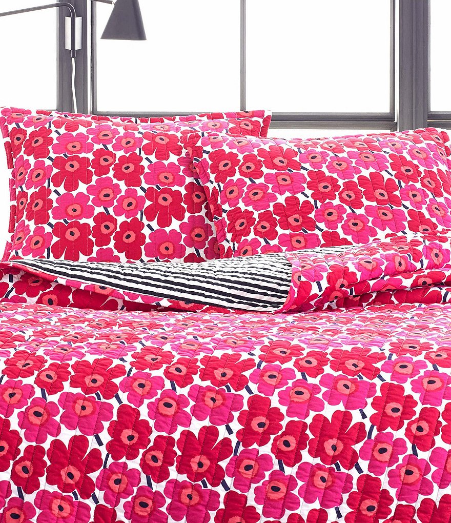 Marimekko Unikko Floral Red Quilt Mini Set