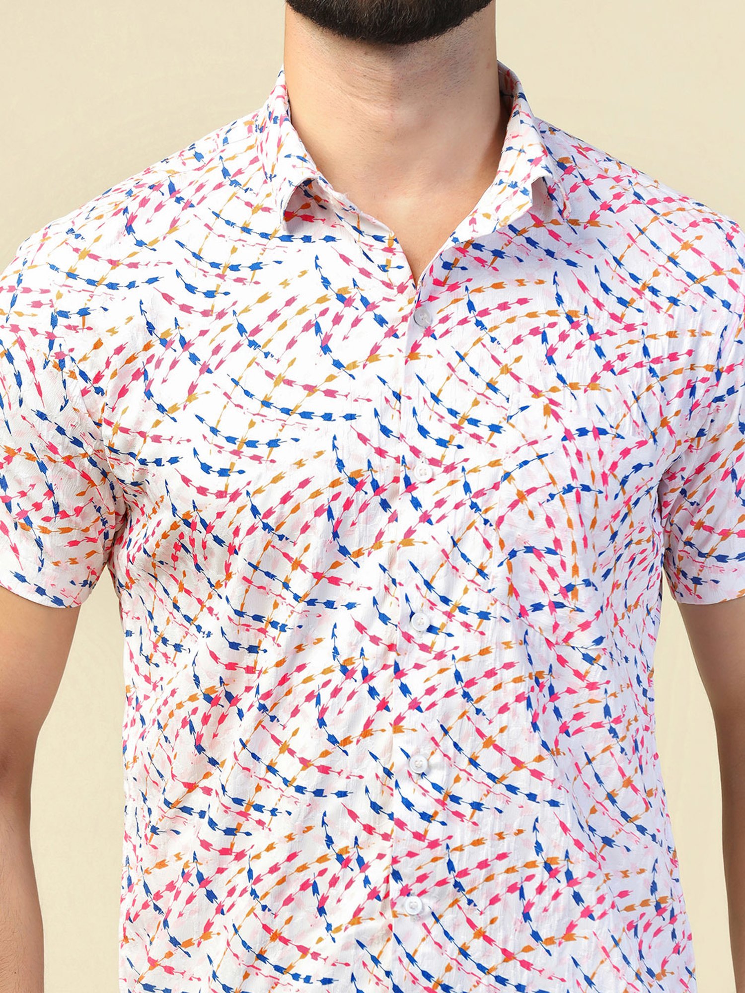 TAHVO Multicolor Regular Fit Printed Shirt