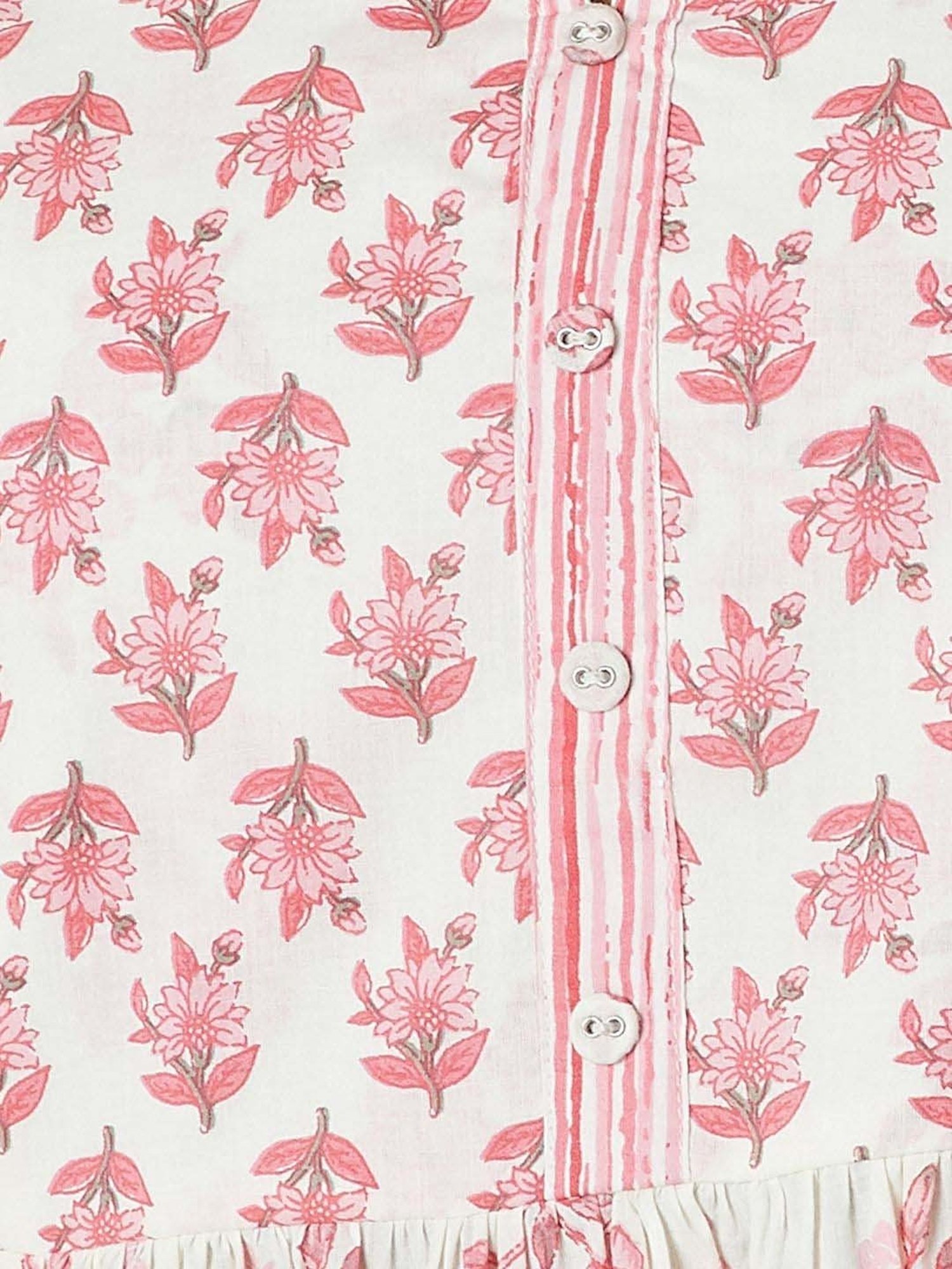 Melange by Lifestyle Off-White Cotton Printed Tunic