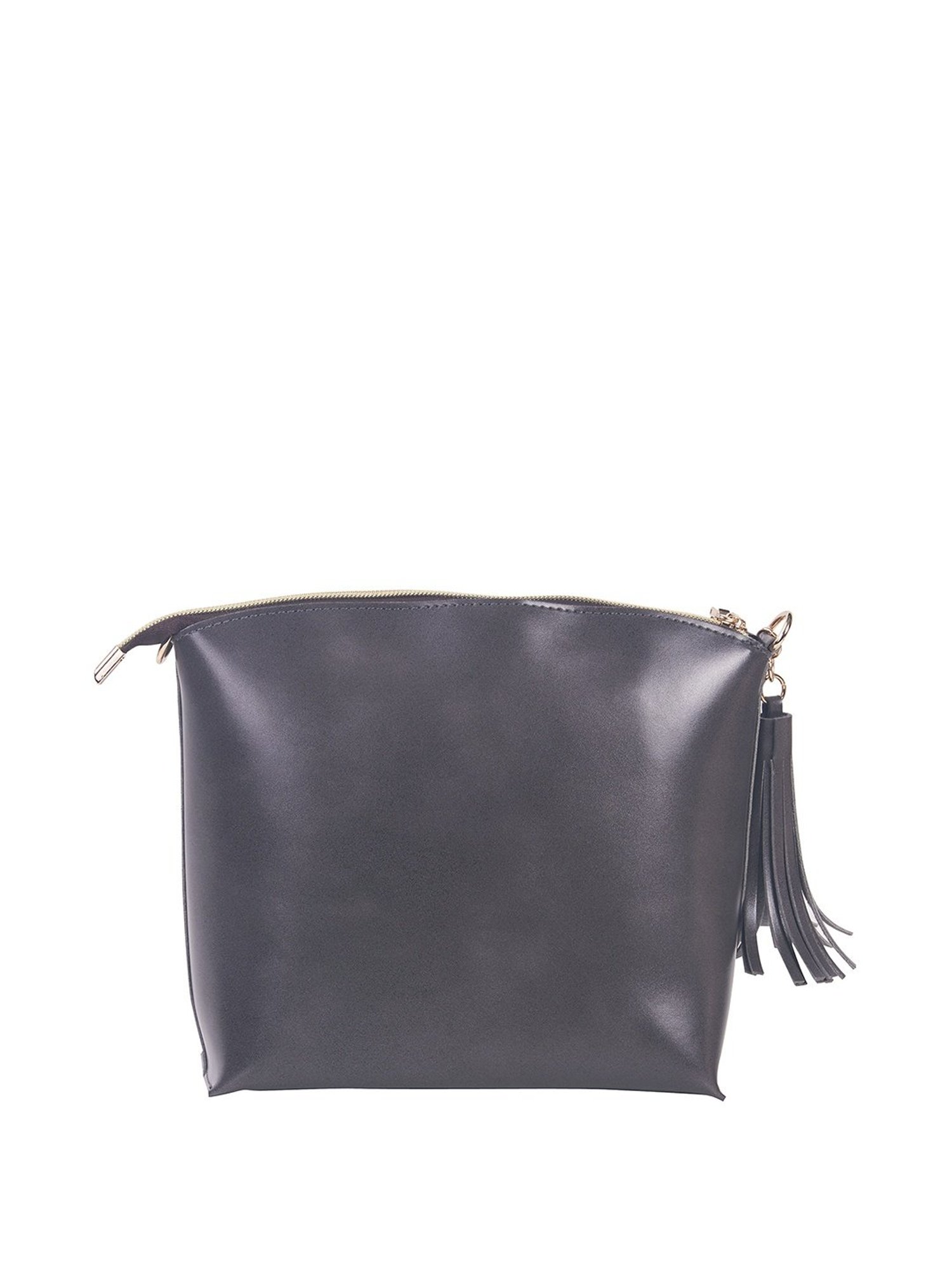 Giordano Grey Textured Medium Sling Handbag