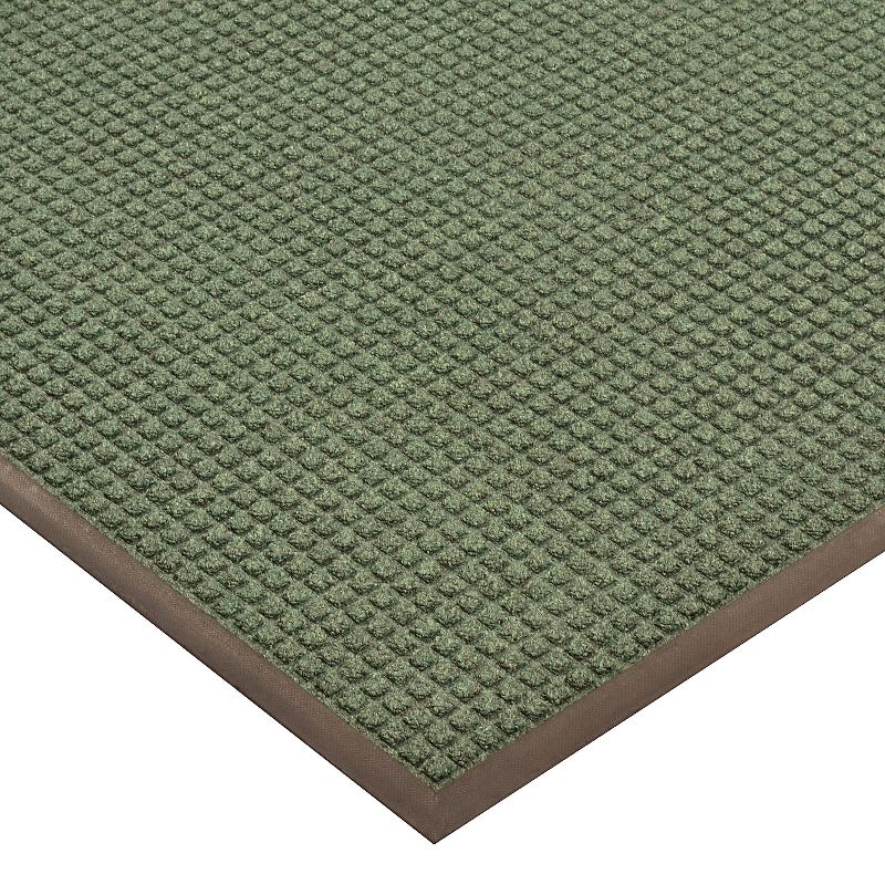 1'4"x2'4" Rectangle Indoor and Outdoor Polyurethane Floor Mat Black - PiccoCasa
