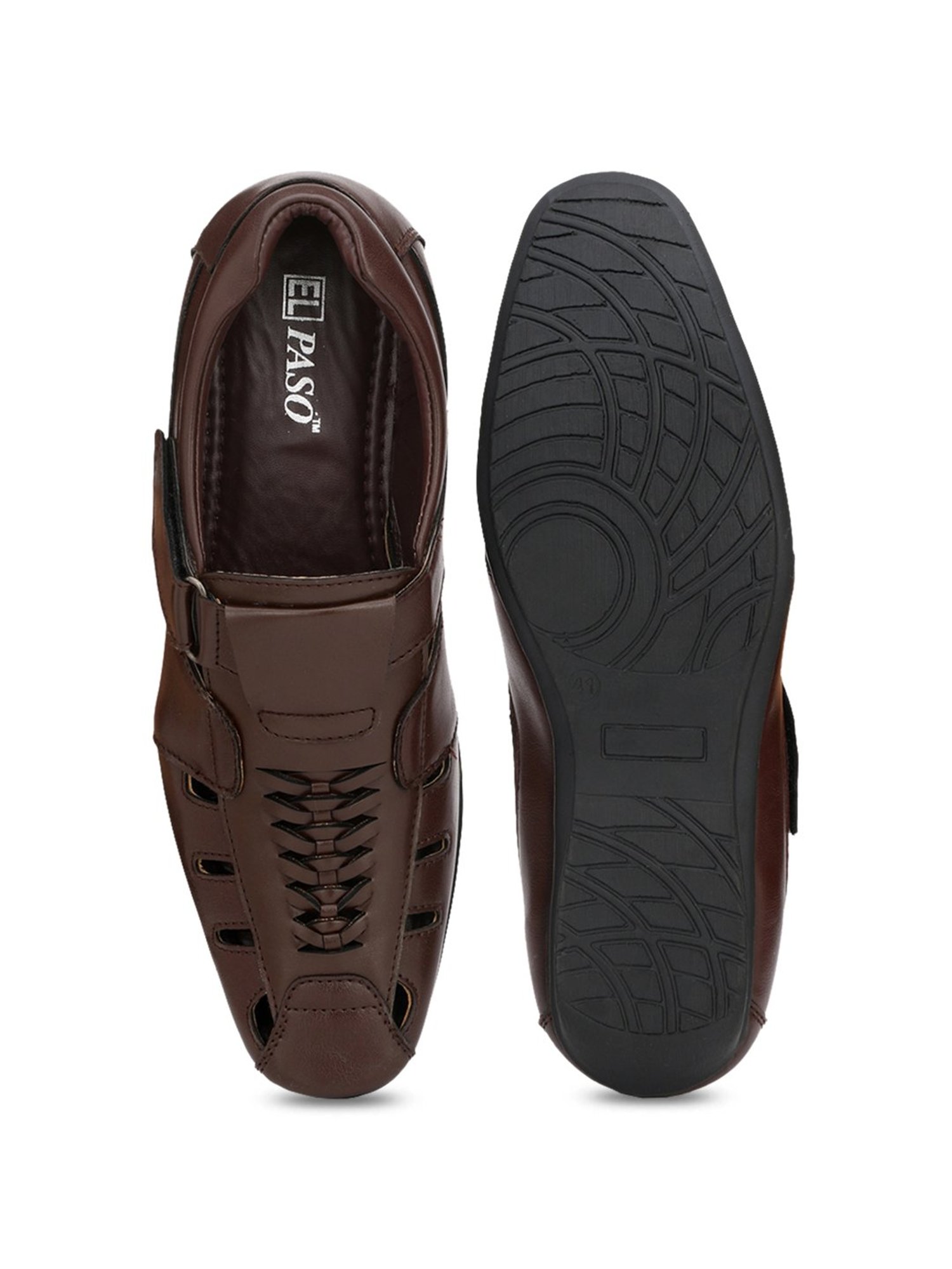 El Paso Brown Fisherman Sandals