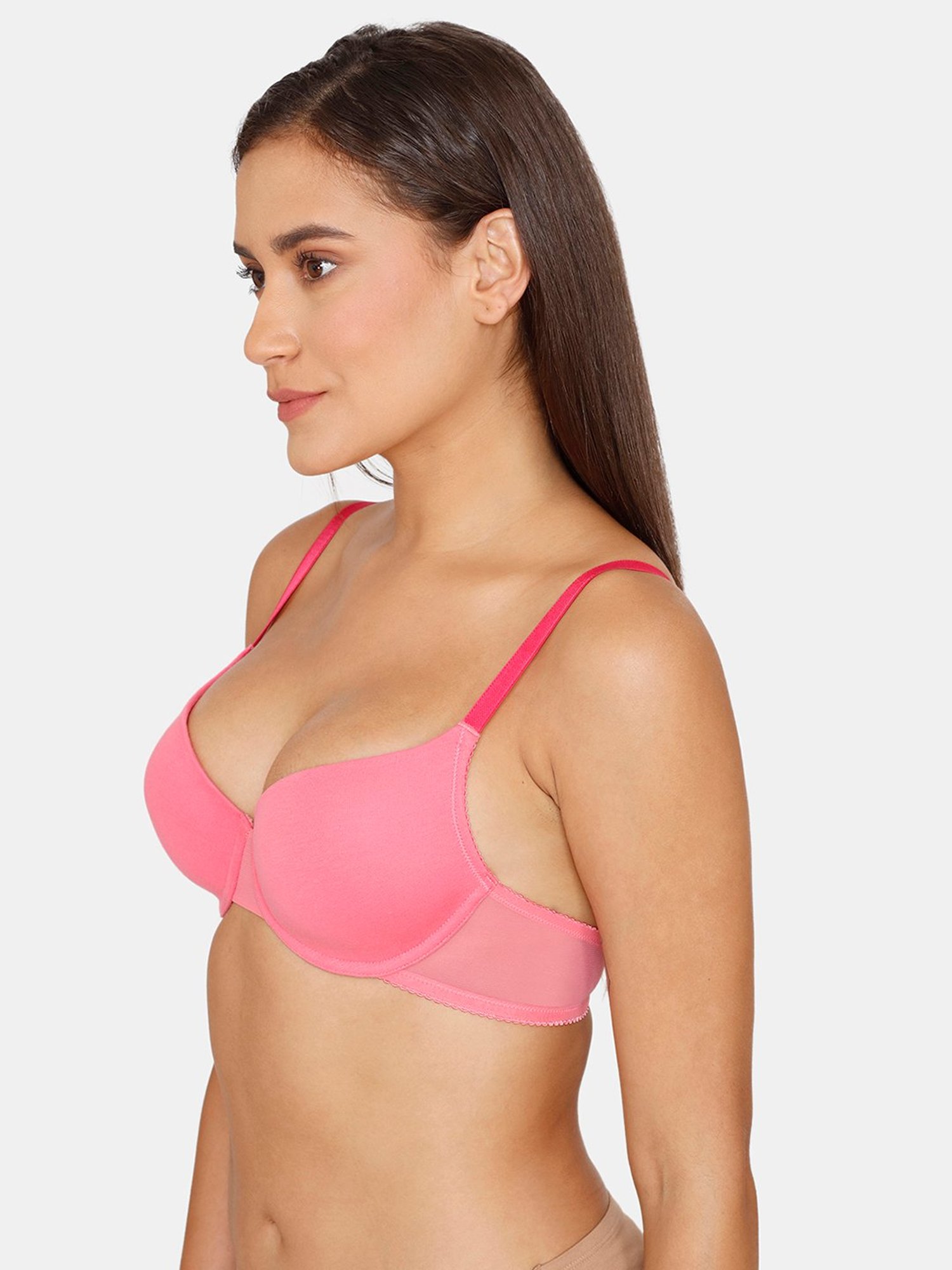 Zivame Pink Under-Wired T-Shirt Bra