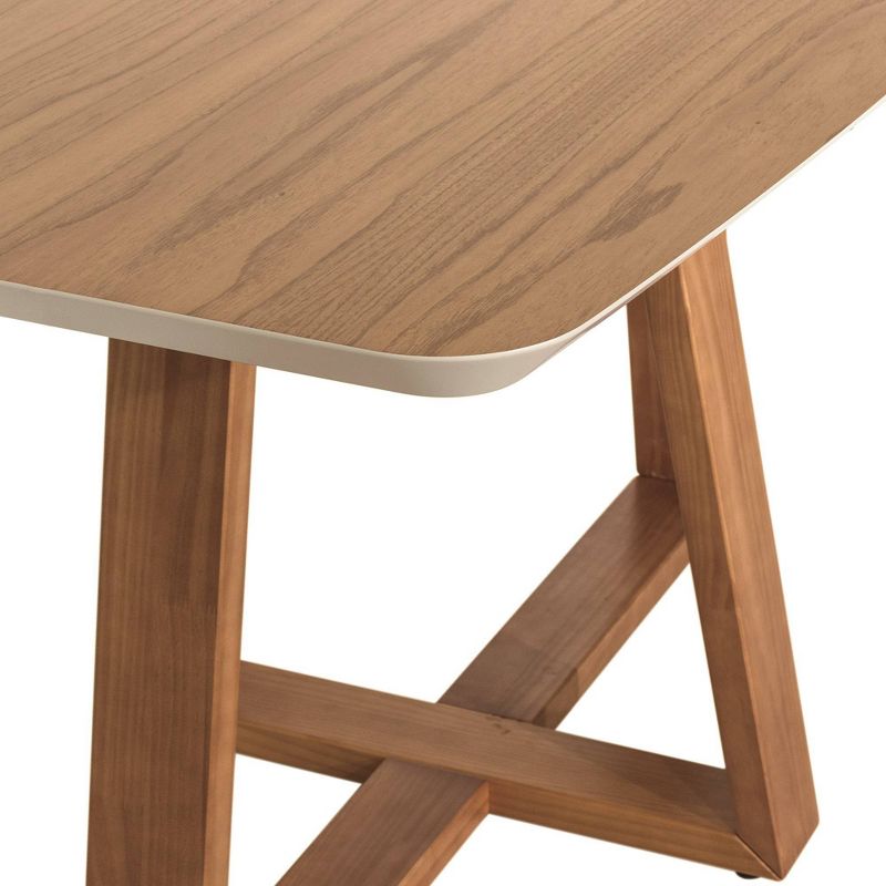 62.99" Duffy Rectangle Dining Table Off White - Manhattan Comfort