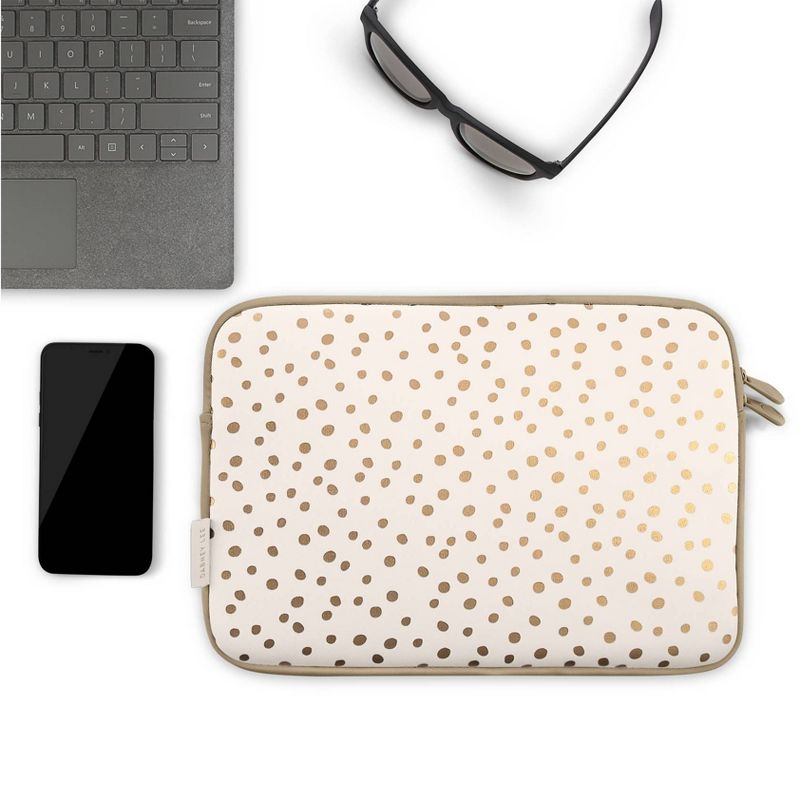 Dabney Lee 13.3" Laptop Sleeve - Champagne Dot
