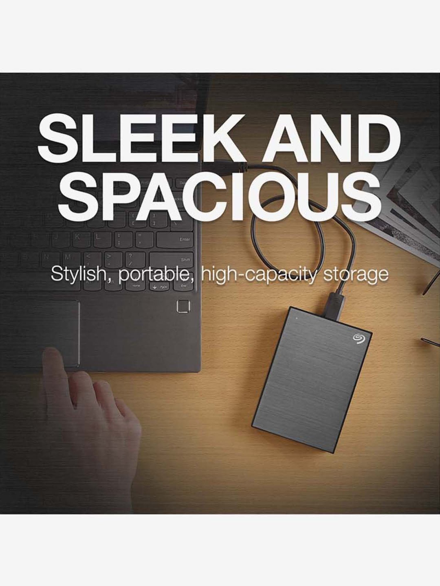 Seagate One Touch 2TB External HDD with Password -Gray for Win & Mac - STKY2000404