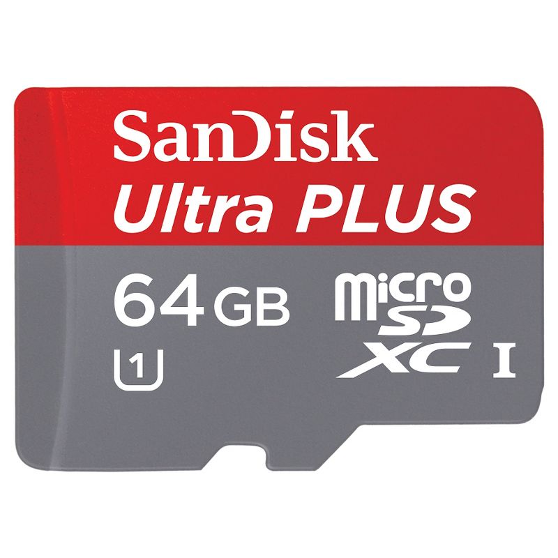 SanDisk Ultra PLUS 64GB microSD Memory Card