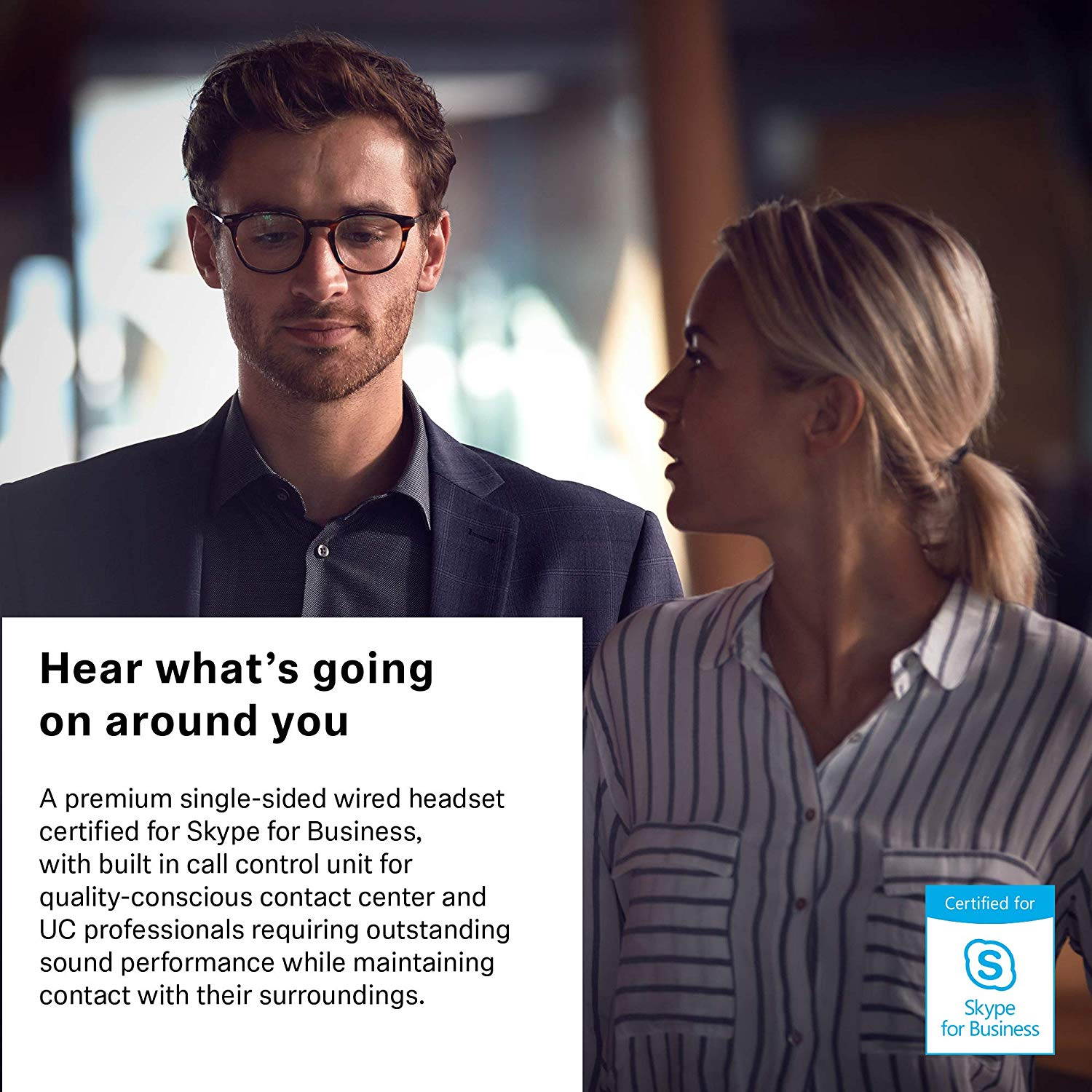 Sennheiser SC 630 USB ML (504552) - Single-Sided Business Headset | For Skype for Business | with HD Sound, Ultra Noise-Cancelling Microphone & USB Connector (Black)