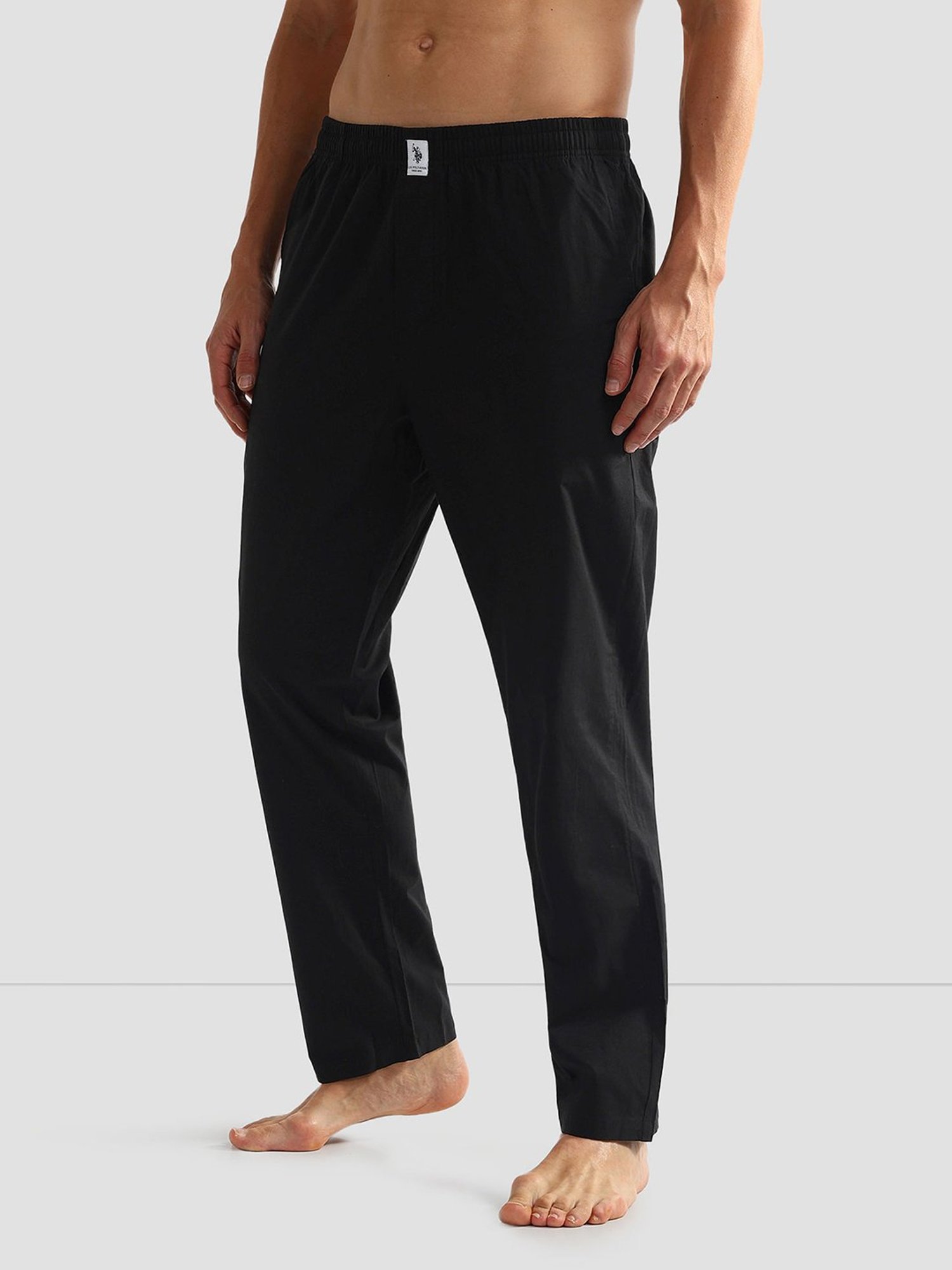 U.S. Polo Assn. Black Regular Fit Lounge Pants