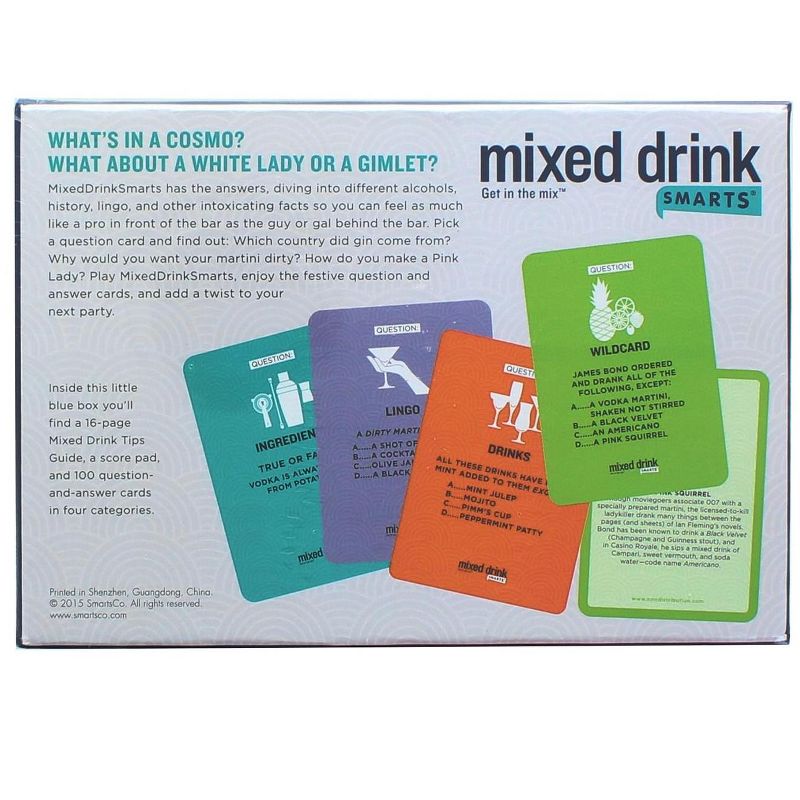 NMR Distribution Mixed Drink Smarts Adult Question & Answer Trivia Game