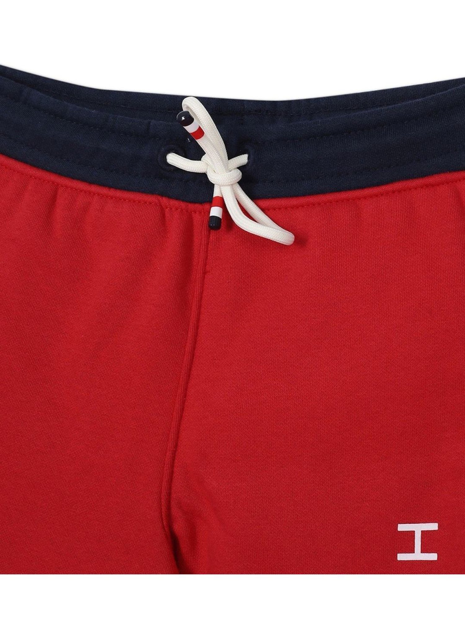 Tommy Hilfiger Kids Apple Red Printed Regular Fit Shorts