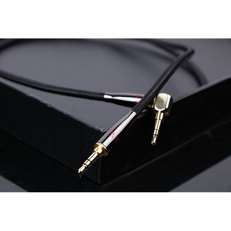 Aux Cable for CarHiFi Sound35 mm to 35 mm Aux CordStereo Audio CableAudio Jack CableHeadphone Cable for Home StereoiPhoneiPodIPadEcho DotSony More5Feet