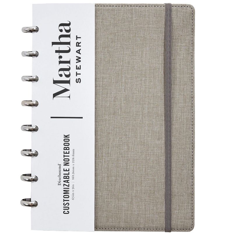 Martha Stewart Linen Junior Discbound Notebook MS102E
