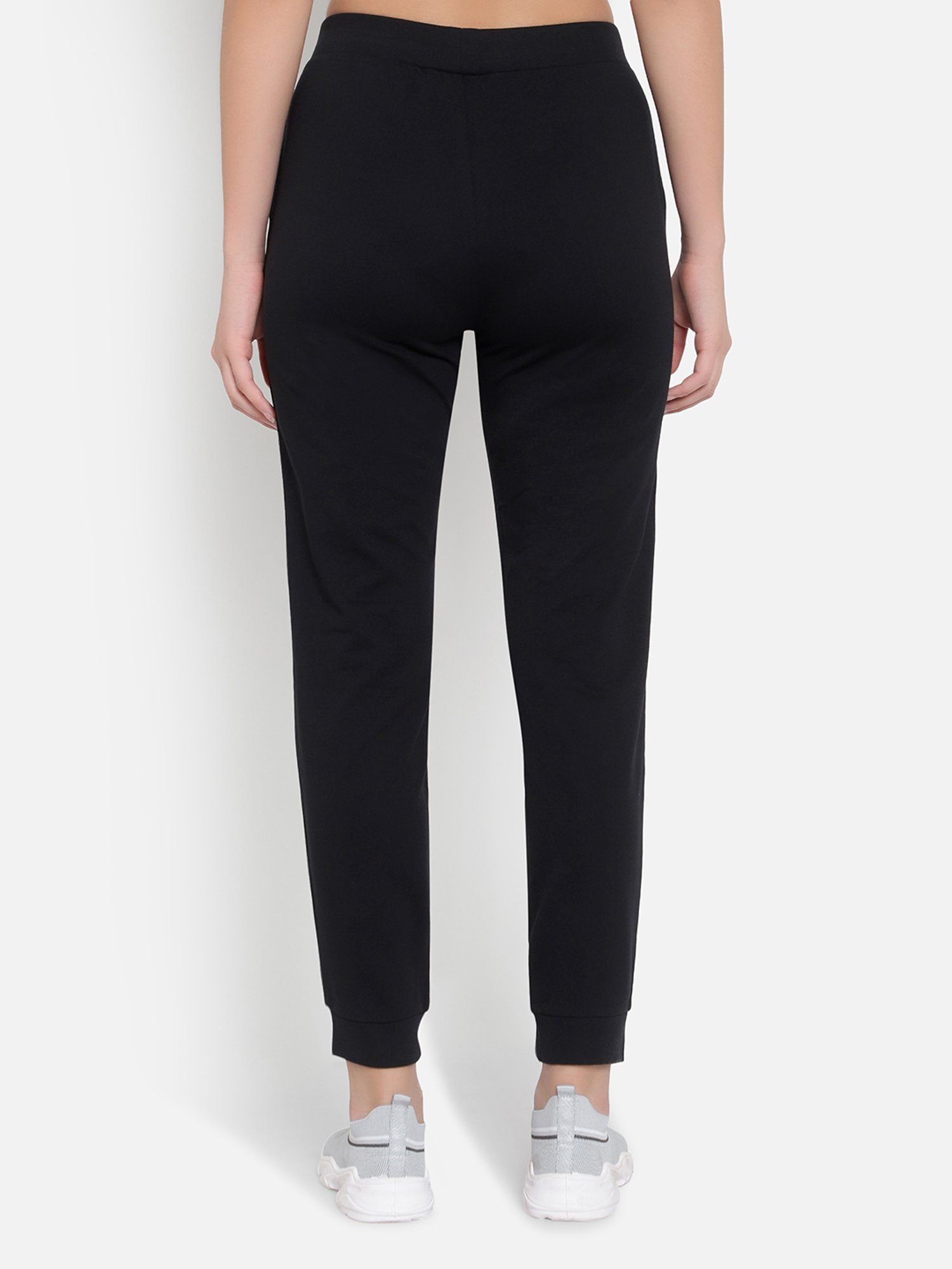 Anta Black Mid Rise Joggers