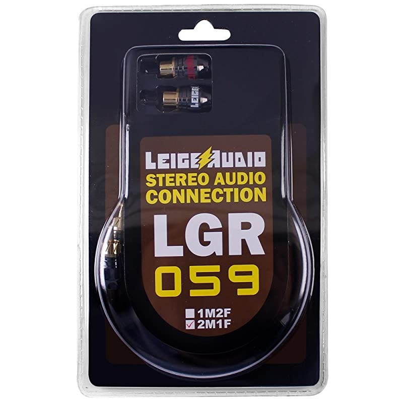 1ft 2 Male to 1 Female RCA Y Adapter Splitter Connector 2 Pack 2 Male to 1 Female2M1F