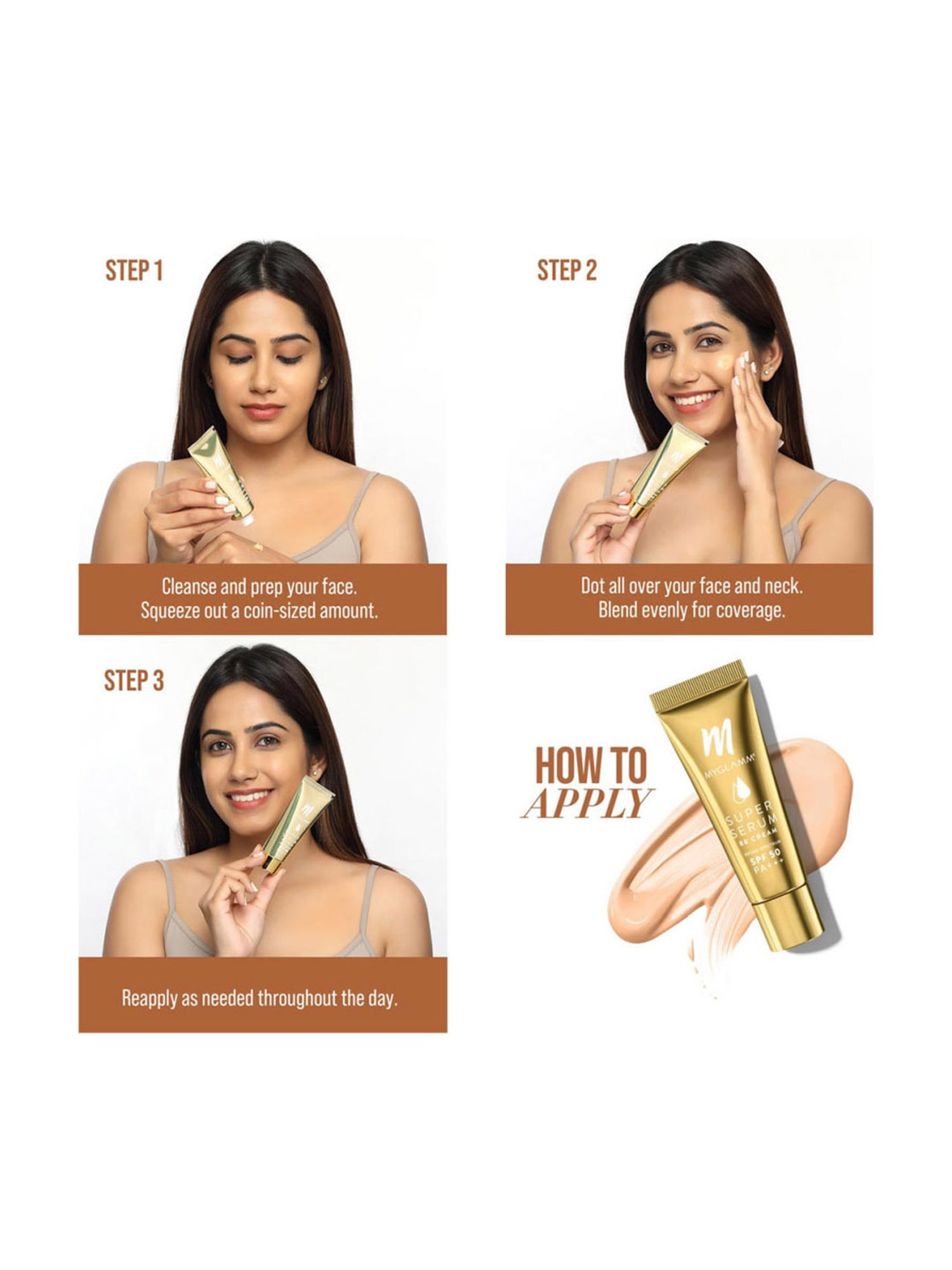 Glam21 Skin Perfector Photoprep Broad Spectrum Cream SPF 30 05 Fudge - 50 gm