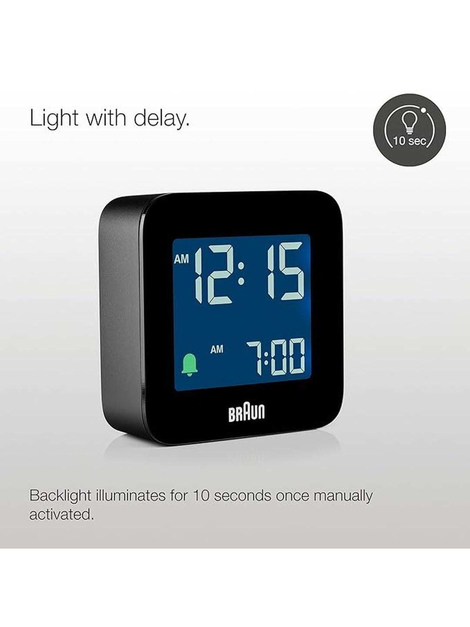 Braun Black Classic Analog Wall Clock