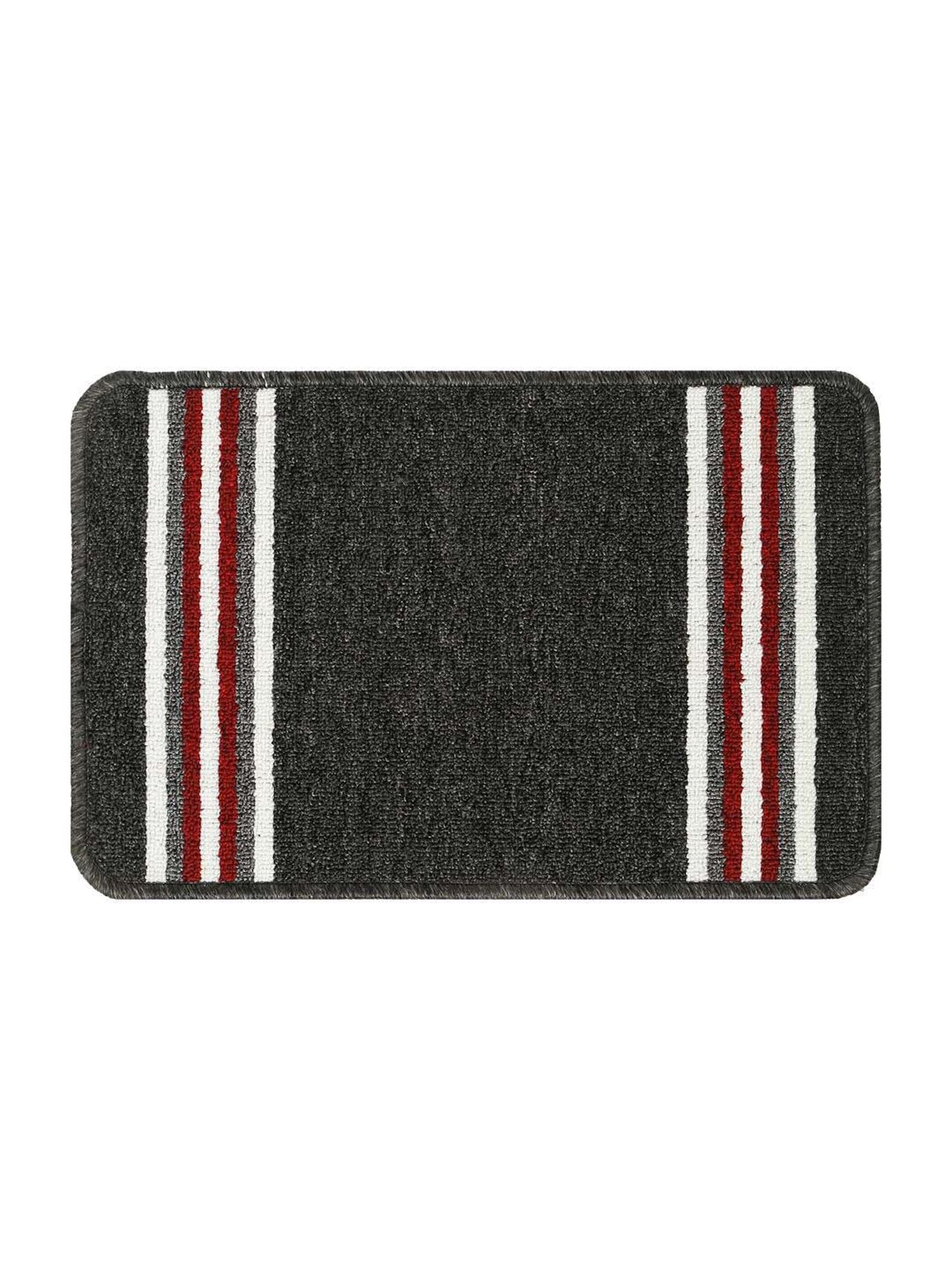 Saral Home Black Jute 1791 GSM Door Mat - Set of 1