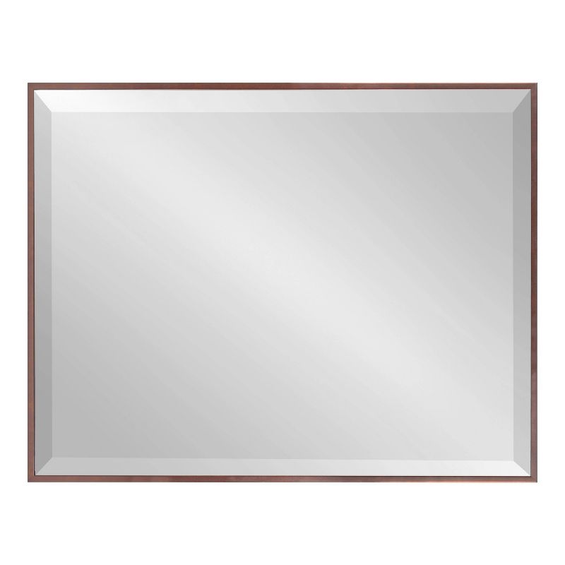 22.7" x 28.7" Rhodes Rectangle Wall Mirror Bronze - Kate & Laurel All Things Decor