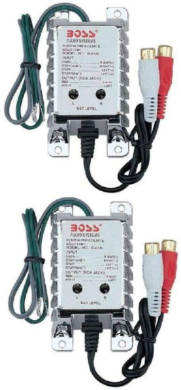 2) BOSS B65N High Level to Low Level Converter + RCA Input Sensitivity Control