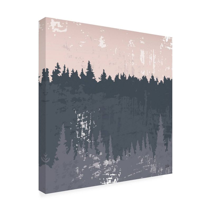 35" x 35" Melissa Averinos 'Evening Forest II' Unframed Wall Canvas - Trademark Fine Art