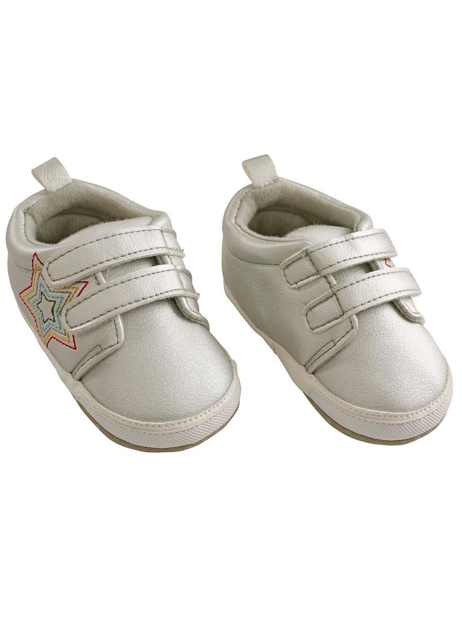 Baby Moo Kids Silver Casual Booties