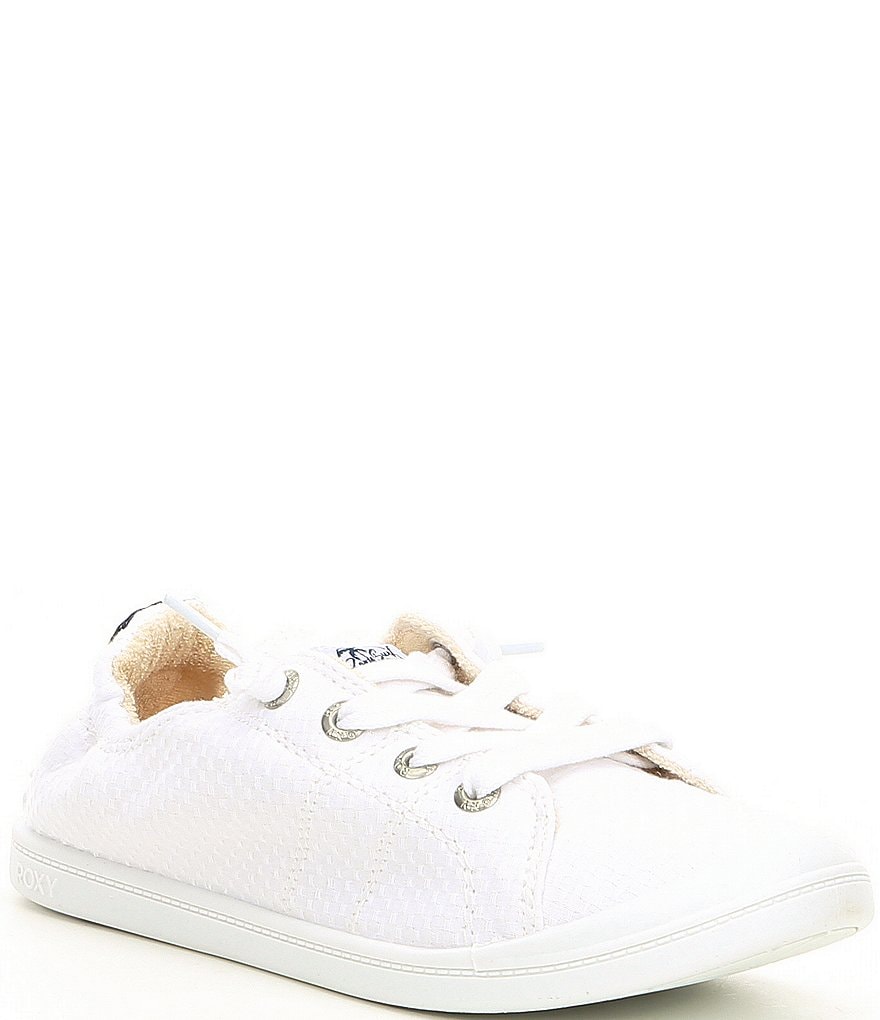 Roxy Bayshore III Textured Canvas Stitch Back Detail Slip-On Sneakers