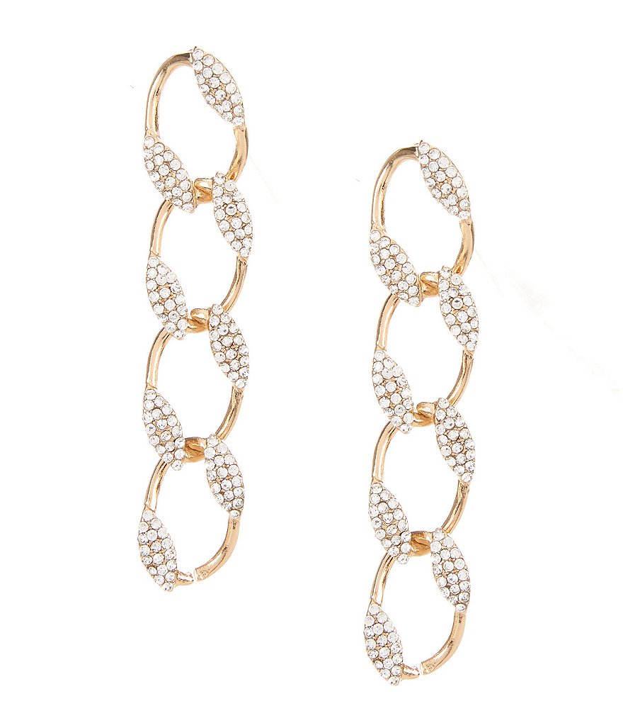 Natasha Accessories Link Drop Earrings
