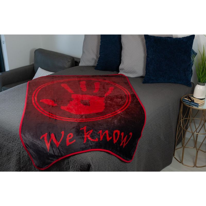 Just Funky The Elder Scrolls Skyrim Dark Brotherhood Fleece Throw Blanket | 60 x 45 Inches