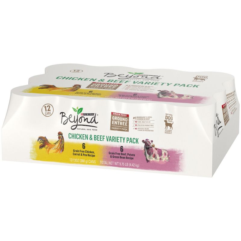 Blue Buffalo Delights Grain Free Paté Small Breed Wet Dog Food Top Sirloin & Grilled Chicken Flavors - 3.5oz/12ct Variety Pack