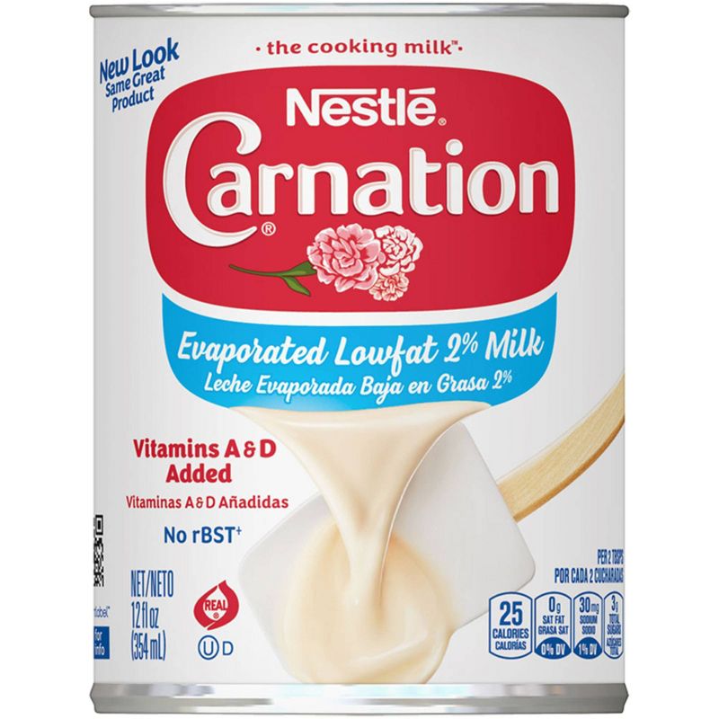 Nestle Carnation Gluten Free Low Fat 2% Evaporated Milk - 12oz