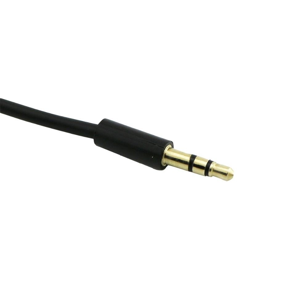 3.5mm 1/8" 3pole TRS Stereo Male To 3.5mm 3pole Female Jack M/F Extension Adapter Short Audio Cable 15cm Black (1pcs)