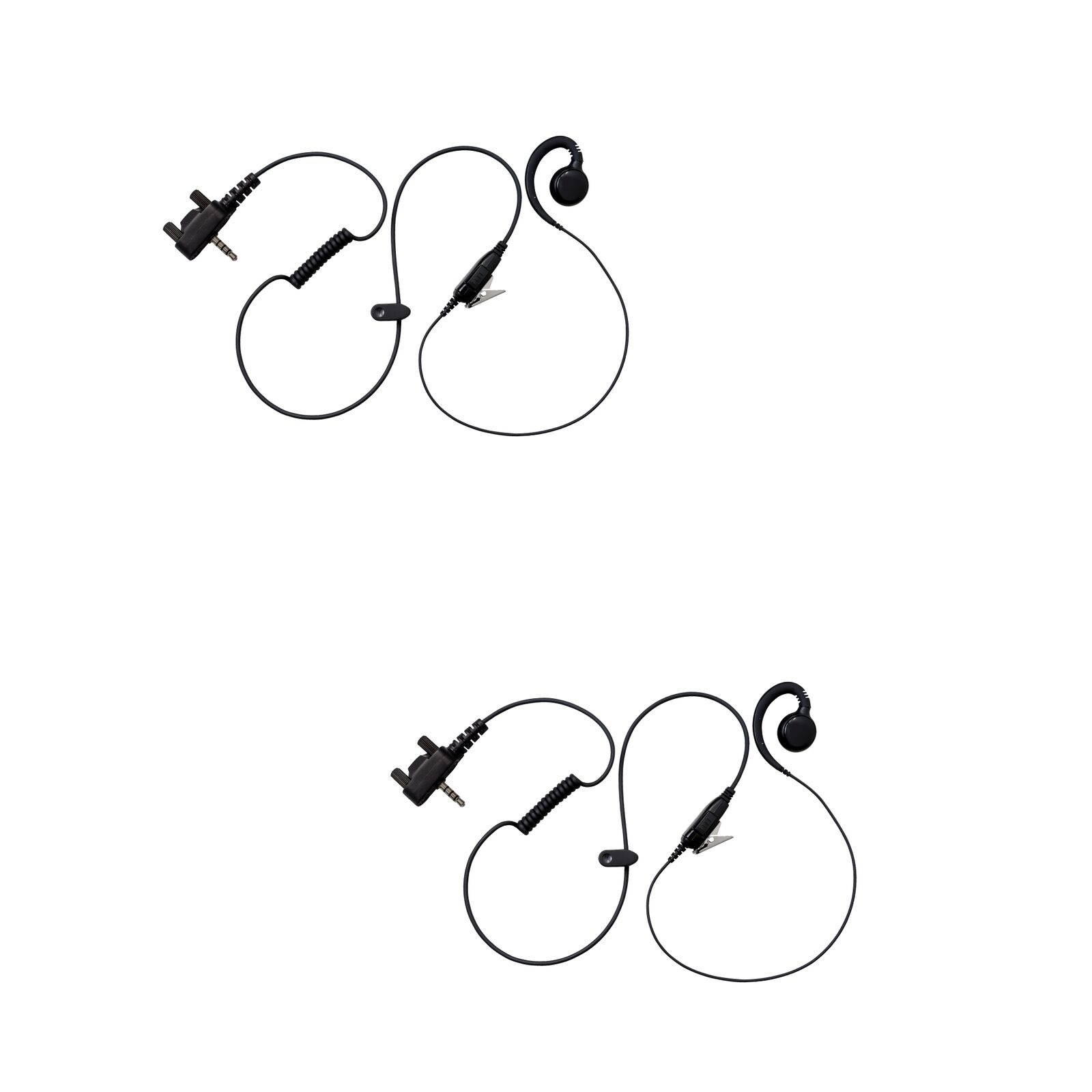 2 pcs Swivel C-Hook Stye  Earpieces PTT for Motorola Vertex Standard VX-231