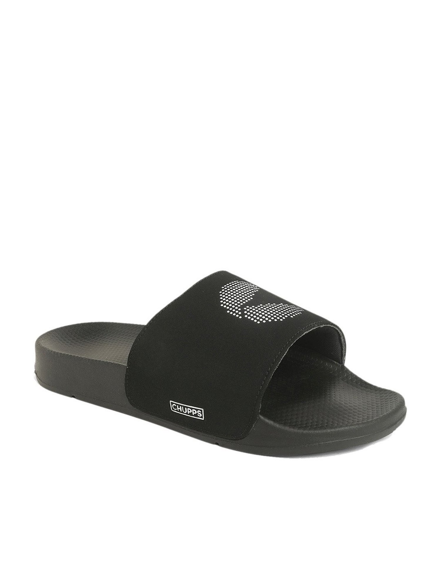 Chupps Men's Black Slides