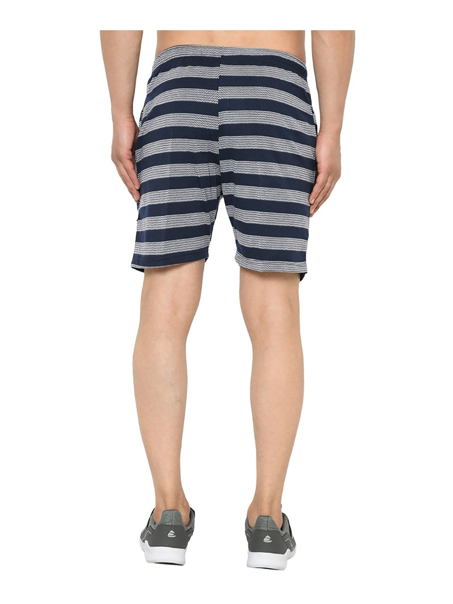 Vimal Jonney Navy & Black Regular Fit Shorts - Pack of 2