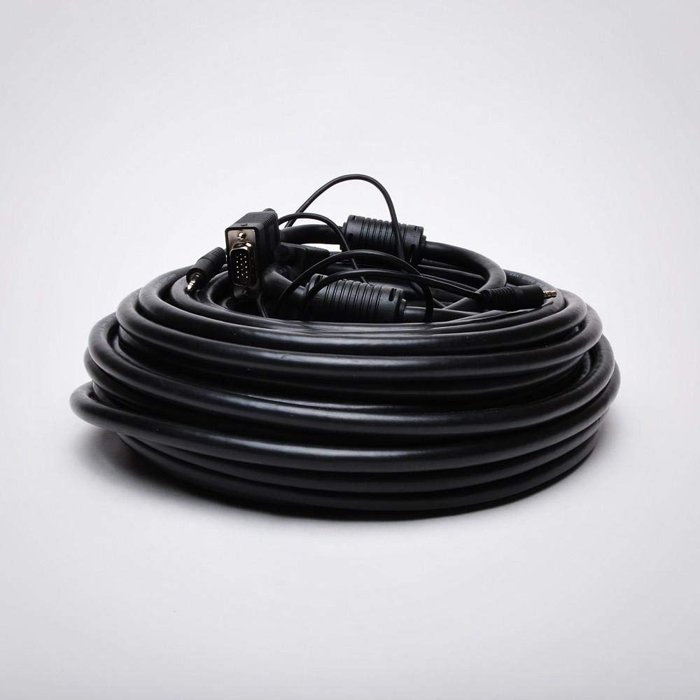 FireFold SVGA Cable with 3.5mm Audio - Double Shielded - Support Resolutions up to 1600x1200.