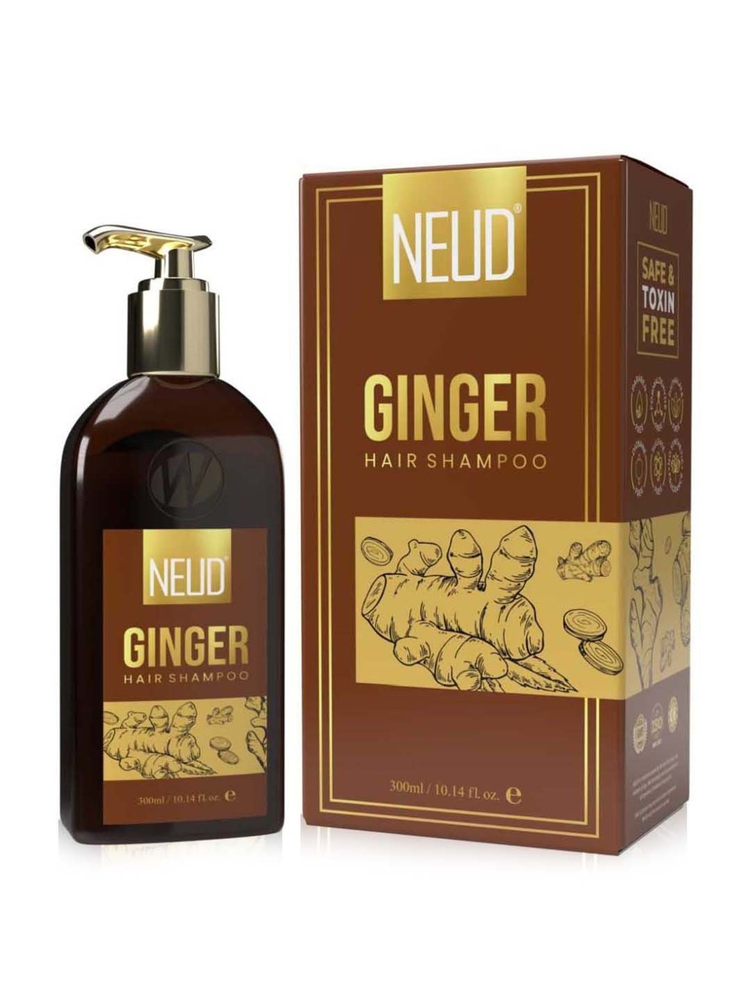 Neud Premium Ginger Hair Shampoo - 300 ml