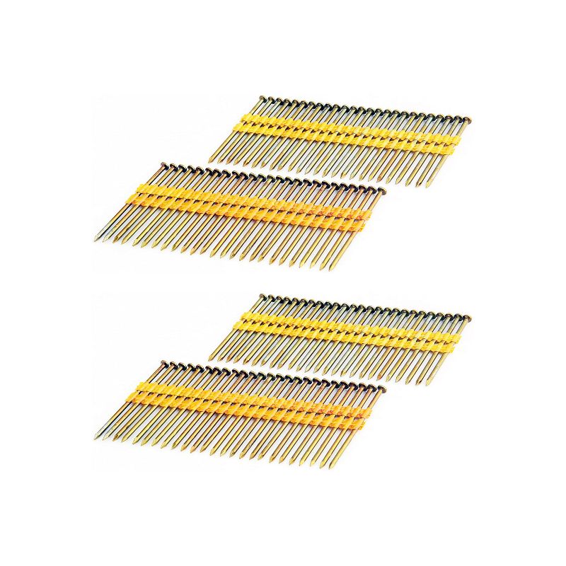 Freeman 2 x FR.131-3B 21 Degree 0.131 x 3 Inch Plastic Collated Solid Steel Constructed Smooth Shank Framing Nails, 2000 Nails in Box (2 Pack)