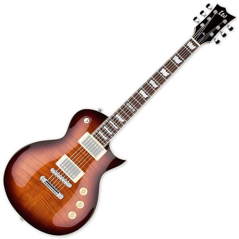 ESP LTD EC-256FM Electric Guitar (Dark Brown Sunburst)