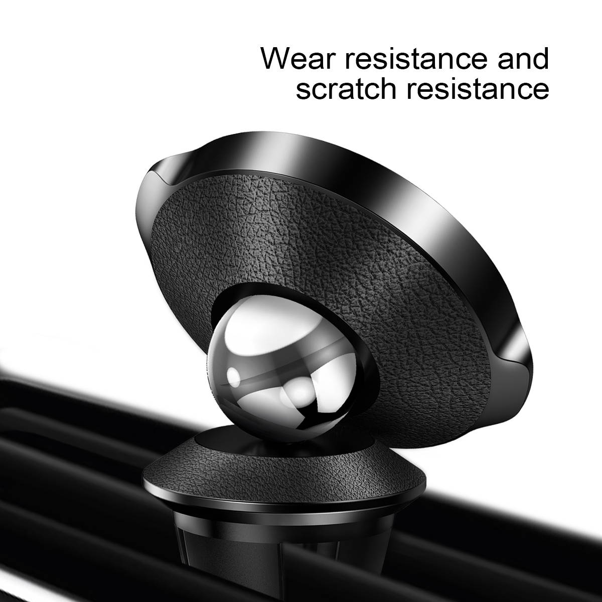 Baseus Small Ears Series Magnetic Leather Phone Holder Air Vent Car Phone Mount Stand 360 Degree Rotation