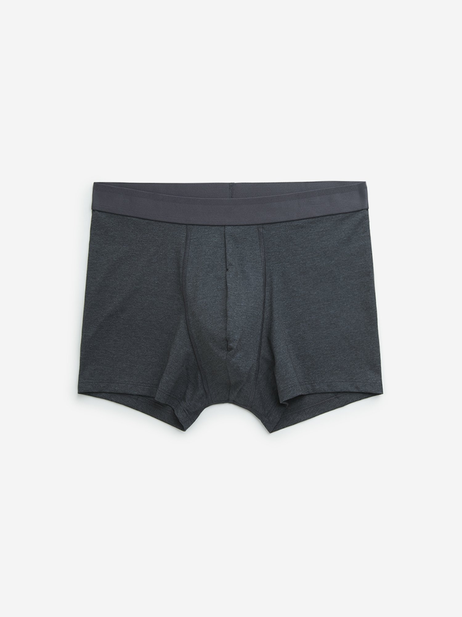 WES Lounge by Westside Black Striped Cotton Blend Trunks - Pack of 3